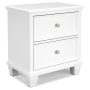 Fortman - White - Two Drawer Night Stand