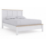 Kerisden Panel Complete Bed Frame White / Brown