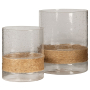 Eudocia - Clear - Candle Holder Set (Set of 2), 7"
