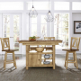 Lindsey Farm - 5 Piece Gathering Table Set - Brown / - Light Brown