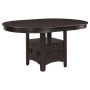 Lavon - Oval Extension Leaf Dining Table - Espresso, 42.25"