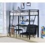 Senon - Loft Bed - Silver