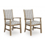 Ridgester Dining Upholstered Arm Chair (Set of 2) Light Brown