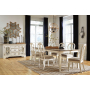 Realyn - White - 7 Pc. - Extension Table, 6 Ribbon Backed Side Chairs
