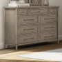 Rochelle Park - 9 Drawer Dresser - Smokey Taupe - Light Brown, 61.88" Wide