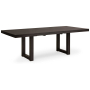 Neymorton - Dark Grayish Brown - Rectangular Dining Room Butterfly Extension Table, 40"