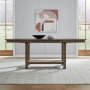 Brook Bay - Gathering Trestle Table - Sandstone - Dark Brown, 40"