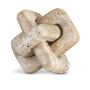 Bond - Travertine Decorative Knot - Natural - Beige, 5"