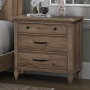 Hickory Grove - Nightstand With Charging Station - Brown - Light Brown