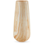 Cammen - Tan / White - Vase - 14", 5.88"