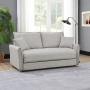 Oran - Sofa With Sleeper - Gray Chenille, 69"