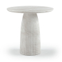 Venosa - Concrete Indoor / Outdoor Counter Height Table - White, 42"