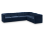 Quincy - 6 Piece Modular Sectional - Navy, 126"