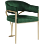553green-c - Cozyliving Furniture  - Madelyn - Fabric Dining Chair (Set of 2) - Green