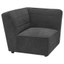 Sunny - Upholstered Corner Chair - Dark Charcoal, 37"