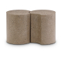 Dimple - 18" 2 Piece Modular End Table - Taupe Terazzo, 30"