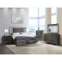 Sawyer - Queen Bed - PU & Metallic