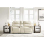 Dahlmoore - Almond - Dbl Power Reclining Loveseat With Console