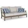 Rainier Ranch - Brown / Beige - Sofa With Cushion, 89.25"
