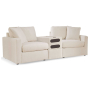 Cozymax - Oyster - 3-Piece Sectional With Audio System Console, 93"