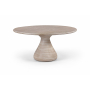 Sano - 60'' Indoor/Outdoor Dining Table - Travertine - Beige, 60"