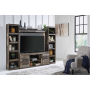 Derekson - Multi Gray - 4-Piece Entertainment Center