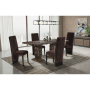 D12DT - 7 Piece Dining Room Set (Dining Table With 6 Dining Chairs) - Dark Brown