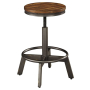 Torjin - Dark Brown - Swivel Stool (Set of 2)