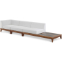 Rio - 3 Seat Modular Sofa With Table - Off, 128.5"