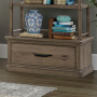 Hickory Grove - Open Bookcase Base - Heirloom Brown - Dark Brown