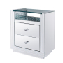 Nysa - Accent Table - Mirrored, 20"