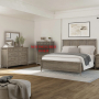 Rochelle Park - 3 Piece Bedroom Set (California King Panel Bed, Dresser & Mirror) - Smokey Taupe