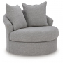 UrbanCrest Swivel Accent Chair Pewter