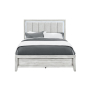Elsie - Full Bed Headboard With LED, Footboard And Slats - Light Grey - Gray