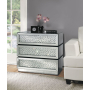 Nysa - Accent Table - Mirrored & Faux Crystals, 32"