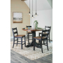 Valebeck - Multi - 6 Pc. - Counter Height Dining Table, 4 Barstools