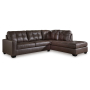Barlin Mills - Umber - 2-Piece Sectional With Raf Corner Chaise, 110"