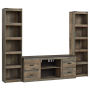 Trinell - Brown - 3-Piece Entertainment Center