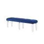 Varian - Bench - Blue Velvet & Mirrored