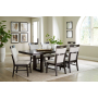 Neymorton - Dark Grayish Brown - 7 Pc. - Rectangular Extension Table, 6 Side Chairs