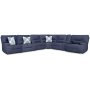 Acklen Place 7-Piece Power Reclining Sectional With Storage Console Navy, 166"