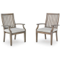 Rainier Ranch - Brown / Beige - Arm Chair With Cushion (Set of 2)
