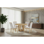 D3124 - 7 Piece Dining Room Set (D3124 Dining Table And 6 D1248 Dining Chairs) - Natural - Light Brown