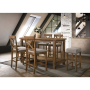 Martha II - Counter Height Table - Weathered Oak, 60"