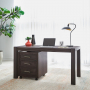 Modern Edge - 2 Piece Desk Set - Caffe - Dark Brown