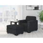 Jasmine Peaks 2 Pc. Chair, Ottoman Coal