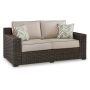 Coastline Bay - Brown - Loveseat W/Cushion