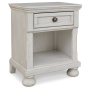 Robbinsdale - Antique White - One Drawer Night Stand