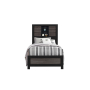 Lisbon - Bookcase Twin Bed - Black / - Dark Gray