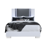 Ylime - Queen Bed With LED - Smooth White /